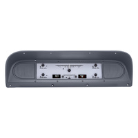 1967-72 Ford Pickup HDX Instruments - Silver Alloy Face, KPH