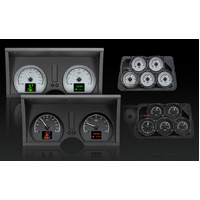 1978-82 Chevy Corvette HDX Instruments - Black Alloy Face, KPH