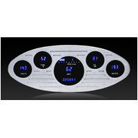 1933-34 Chevy Master Digital Instrument System (Metric) - Teal Display