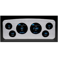 1935 Chevy Master/1936 Chevy Digital Instrument System (Metric) - Teal Display