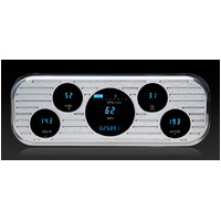 1937-1938 Chevy Digital Instrument System (Metric) - Blue Display