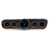 1964 - 1966 Ford Mustang Digital Instrument System - Woodgrain Bezel, Blue Display, KPH