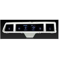 1966 Chevy Impala/Caprice Digital Instrument System (Metric) - Teal Display