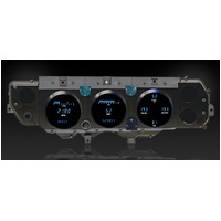 1970-72 Chevy Chevelle SS/Monte Carlo/El Camino & 71 GMC Sprint SP Digital Instrument System (Metric) - Teal Display