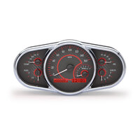Universal Multi-Level Elliptical Oval MHX Instrument (Metric) Carbon Fibre Face, Red Display