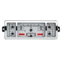 1940-46 Chevy Pickup VHX Instruments - Silver Background,Red Lighting, KPH