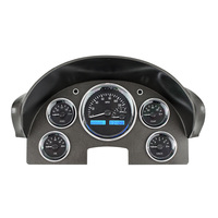 1956 Ford Car MHX Instruments (Metric) Black Alloy Face, Blue Display