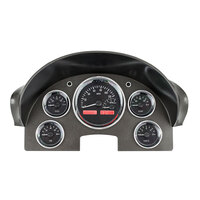 1956 Ford Car MHX Instruments (Metric) Black Alloy Face, Red Display