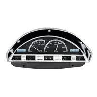 1956 Ford Pick UP MHX Instruments (Metric) Black Alloy Face, White Display