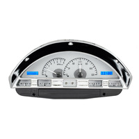 1956 Ford Pick UP MHX Instruments (Metric) Silver Alloy Face, Blue Display