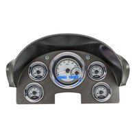 1956 Ford Car MHX Instruments (Metric) Silver Alloy Face, Blue Display
