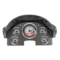 1956 Ford Car MHX Instruments (Metric) Silver Alloy Face, Red Display