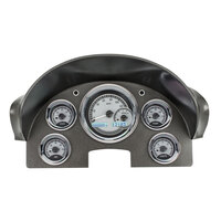 1956 Ford Car MHX Instruments (Metric) Silver Alloy Face, White Display