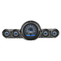 1959-60 Chevy Impala/El Camino MHX Instruments (Metric) Carbon Fibre Face, Blue Display