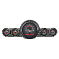 1959-60 Chevy Impala/El Camino MHX Instruments (Metric) Carbon Fibre Face, Red Display