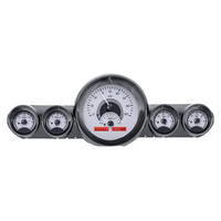 1959-60 Chevy Impala/El Camino MHX Instruments (Metric) Silver Alloy Face, Red Display