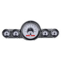 1959-60 Chevy Impala/El Camino MHX Instruments (Metric) - Silver Alloy Face, Red Display