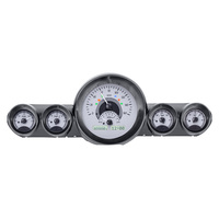 1959-60 Chevy Impala/El Camino MHX Instruments (Metric) Silver Alloy Face, White Display