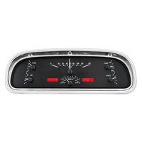 1960-63 Ford Falcon VHX System - Black Alloy Style Face, Red Display, KPH