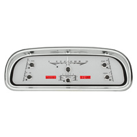 1960-63 Ford Falcon VHX System - Silver Alloy Style Face, Red Display KPH