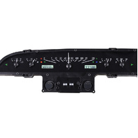 1960 Ford Galaxie VHX Instruments - Black Background,White Lighting, KPH