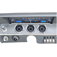 1961-1962 Chevy Impala MHX Instruments (Metric) - Carbon Fibre Face, Blue Display