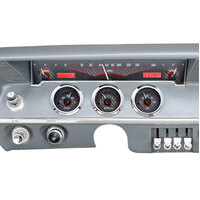 1961-1962 Chevy Impala MHX Instruments (Metric) Carbon Fibre Face, Red Display
