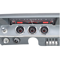 1961-1962 Chevy Impala MHX Instruments (Metric) - Carbon Fibre Face, Red Display
