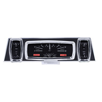 1961-63 Lincoln Continental MHX Instruments (Metric) - Black Alloy Face, Blue Display