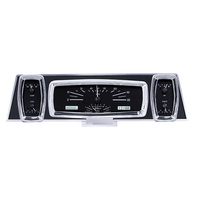 1961-63 Lincoln Continental MHX Instruments (Metric) Black Alloy Face, White Display