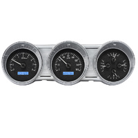 1962-63 Ford Fairlane VHX Instruments - Black Background,Blue Lighting, KPH