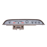 1962 Ford Galaxie VHX Instruments - Silver Background,Red Lighting, KPH