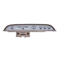 1962 Ford Galaxie VHX Instruments - Silver Background,White Lighting, KPH