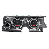 1963-65 Buick Riviera MHX Instruments (Metric) Black Alloy Face, Red Display