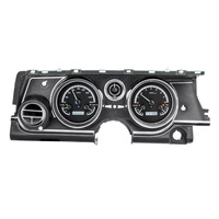 1963-65 Buick Riviera MHX Instruments (Metric) - Black Alloy Face, White Display