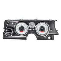 1963-65 Buick Riviera MHX Instruments (Metric) Silver Alloy Face, Red Display