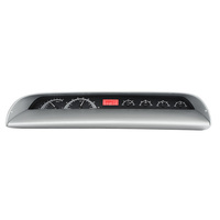 1963-1964 Chevy Impala MHX Instruments (Metric) Black Alloy Face, Red Display