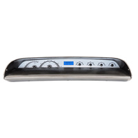 1963-1964 Chevy Impala MHX Instruments (Metric) Silver Alloy Face, Blue Display