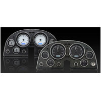 1963-67 Chevy Corvette MHX Instruments (Metric) - Carbon Fibre Face, Blue Display