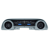 1963-64 Ford Galaxie MHX System (Metric) Black Alloy Face, Blue Display