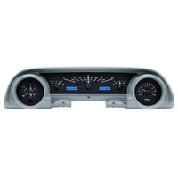 1963-64 Ford Galaxie MHX System (Metric) - Black Alloy Face, Blue Display