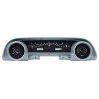 1963-64 Ford Galaxie MHX System (Metric) Black Alloy Face, White Display