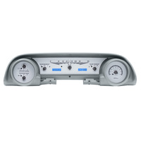 1963-64 Ford Galaxie MHX System (Metric) - Silver Alloy Face, Blue Display