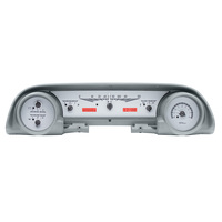 1963-64 Ford Galaxie MHX System (Metric) Silver Alloy Face, Red Display
