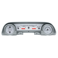 1963-64 Ford Galaxie MHX System (Metric) - Silver Alloy Face, Red Display