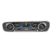 1964- 65 Ford Falcon/Ranchero/Mustang VHX Instruments - Black Face, Blue LED Lighting, KPH