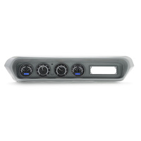 1964-67 Pontiac GTO/LeMans/Tempest MHX Instruments (Metric) Black Alloy Face, Blue Display