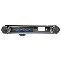 1965 Chevy Caprice/Impala MHX Instruments (Metric) Black Alloy Face, Blue Display