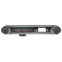 1965 Chevy Caprice/Impala MHX Instruments (Metric) Black Alloy Face, Red Display