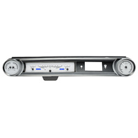 1965 Chevy Caprice/Impala MHX Instruments (Metric) Silver Alloy Face, Blue Display